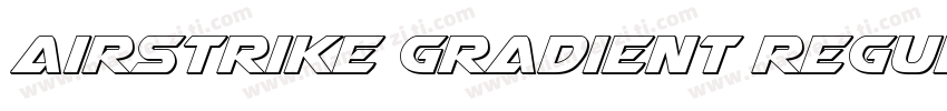 Airstrike Gradient Regular字体转换